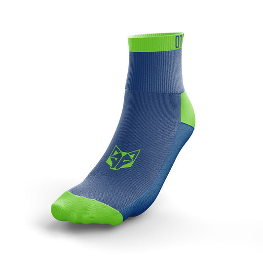 Multisport Low Cut Socks - Electric Blue & Fluo Green