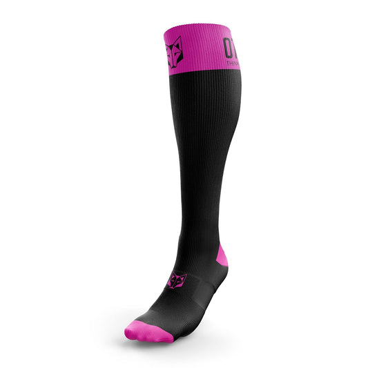 Recovery Socks - Black & Fluo Pink