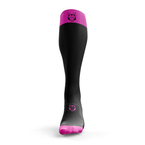 Recovery Socks - Black & Fluo Pink