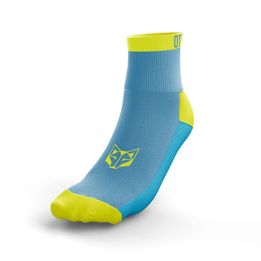Multisport Low Cut Socks - Light Blue & Yellow