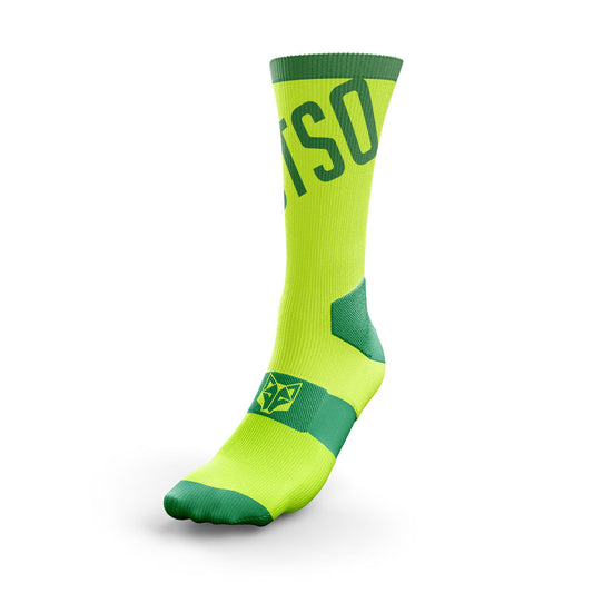 High Cut Cycling Socks - Fluo Green