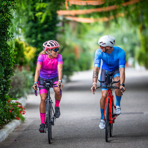 High Cut Cycling Socks - Fluo Pink