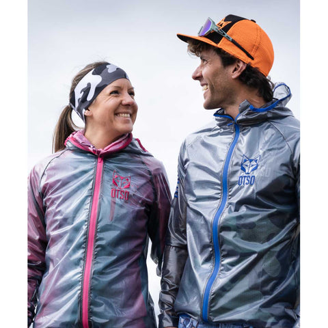 Waterproof Jacket - Black & Fluo Pink