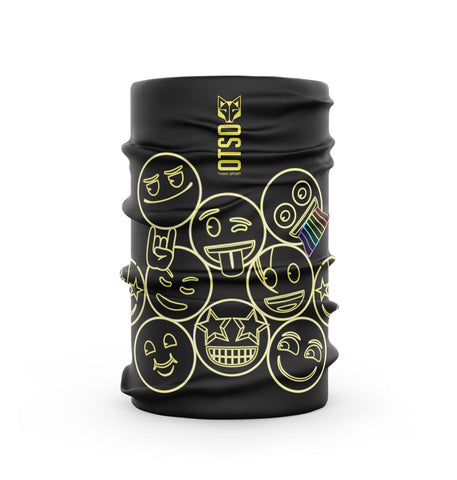Protector de cuello - Emoji Neon Faces