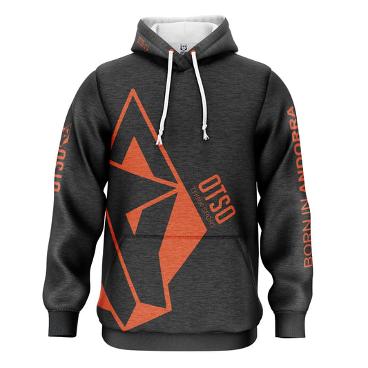 Dessuadora - Black & Fluo Orange Otso