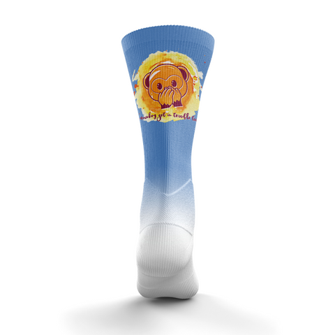 Calcetines Sublimados - Emoji Monkey See