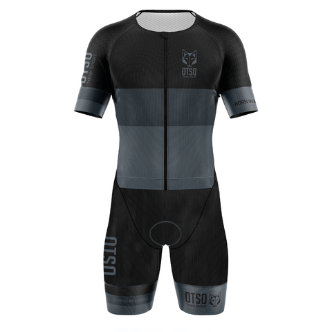 Women's triathlon suit - Fluo Pink & Light Blue