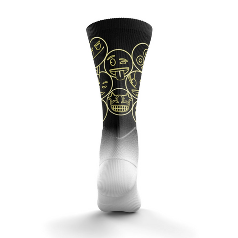 Calcetines Sublimados - Emoji Neon Faces