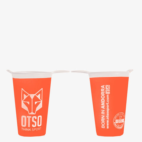 Vaso plegable running 200ml - Naranja