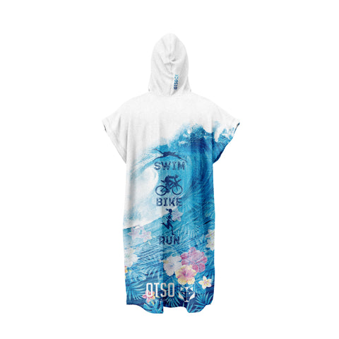 Swim Poncho - Swim Bike Run Flower