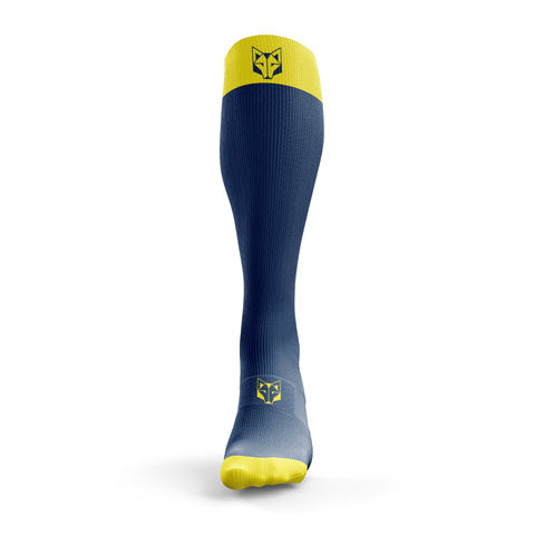 Recovery Socks - Navy Blue & Fluo Yellow