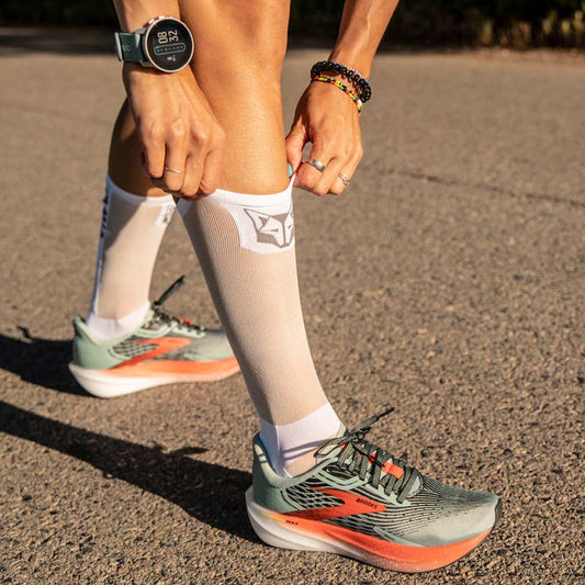 UltraLight Socks - Pure White & Silver Gray