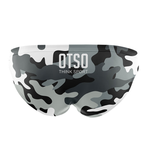 Men's swim briefs - Gray Camo
