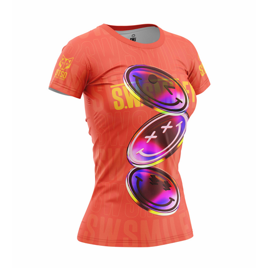 Camiseta manga corta mujer - Smiley  Sensoral Shimmer