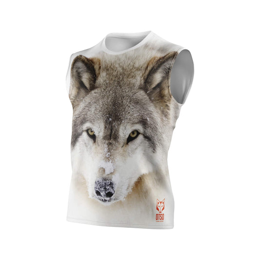 Men's sleeveless t-shirt - Wolf
