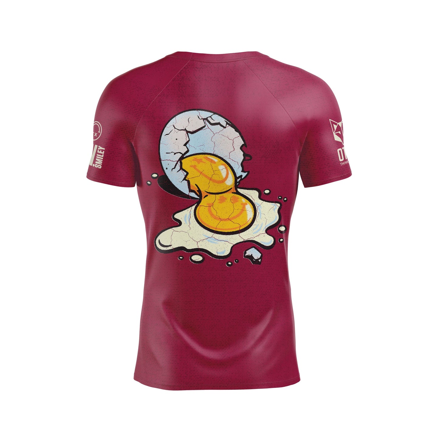 Camiseta manga corta hombre - Smiley Concrete Canvas Egg