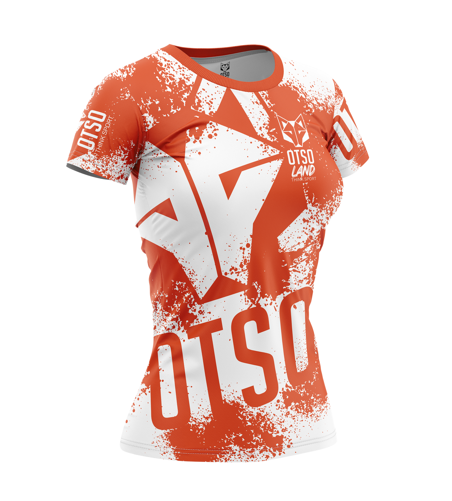 Women's short-sleeved T-shirt - OTSO LAND Orange