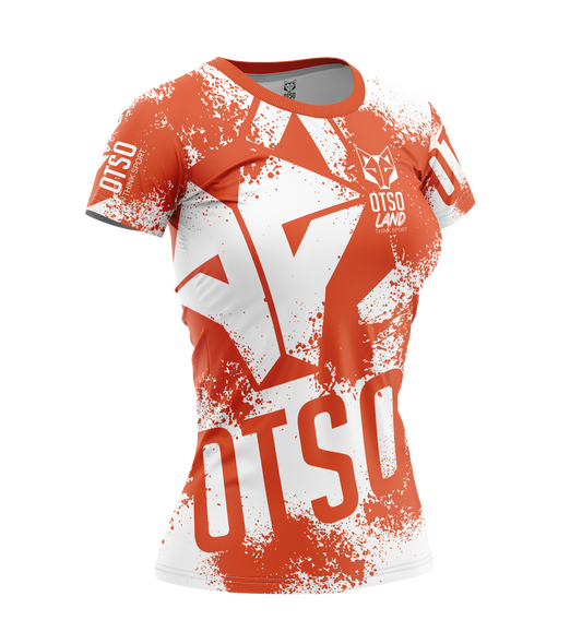 Women's short-sleeved T-shirt - OTSO LAND Orange