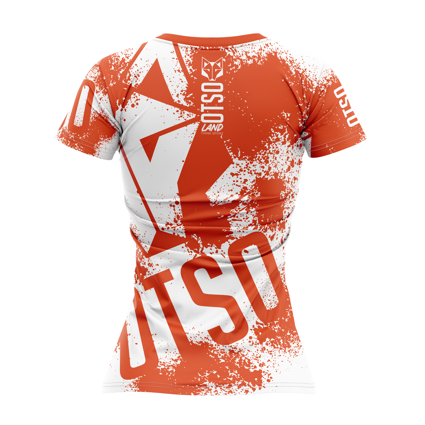 Women's short-sleeved T-shirt - OTSO LAND Orange