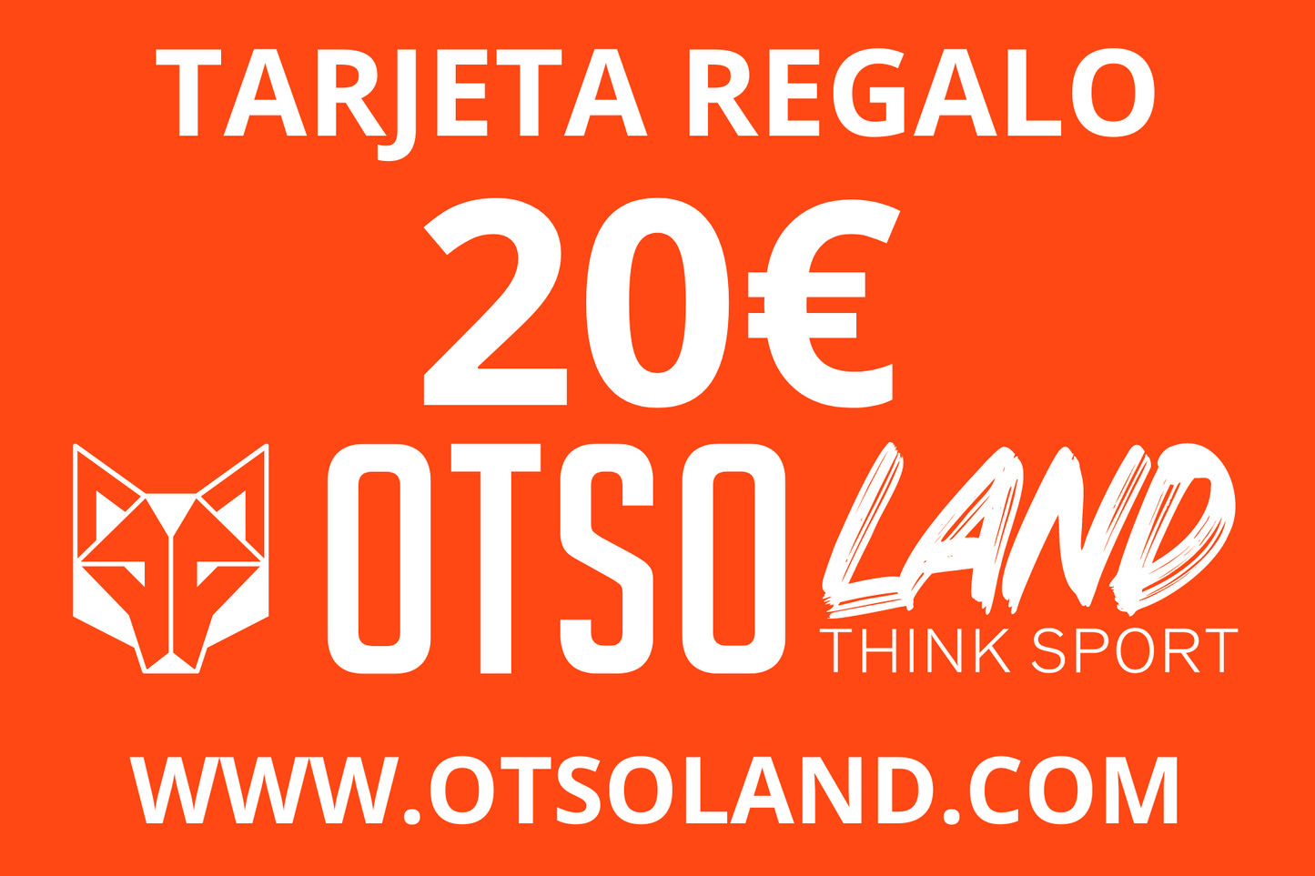 Tarjeta Regalo OTSO LAND