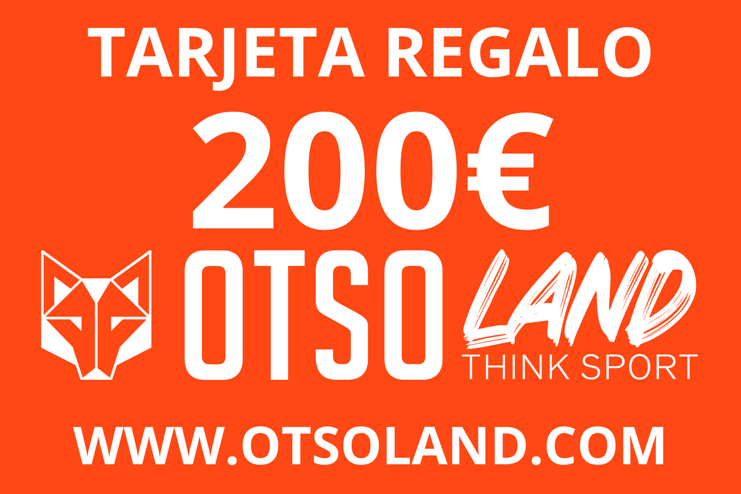 Tarjeta Regalo OTSO LAND