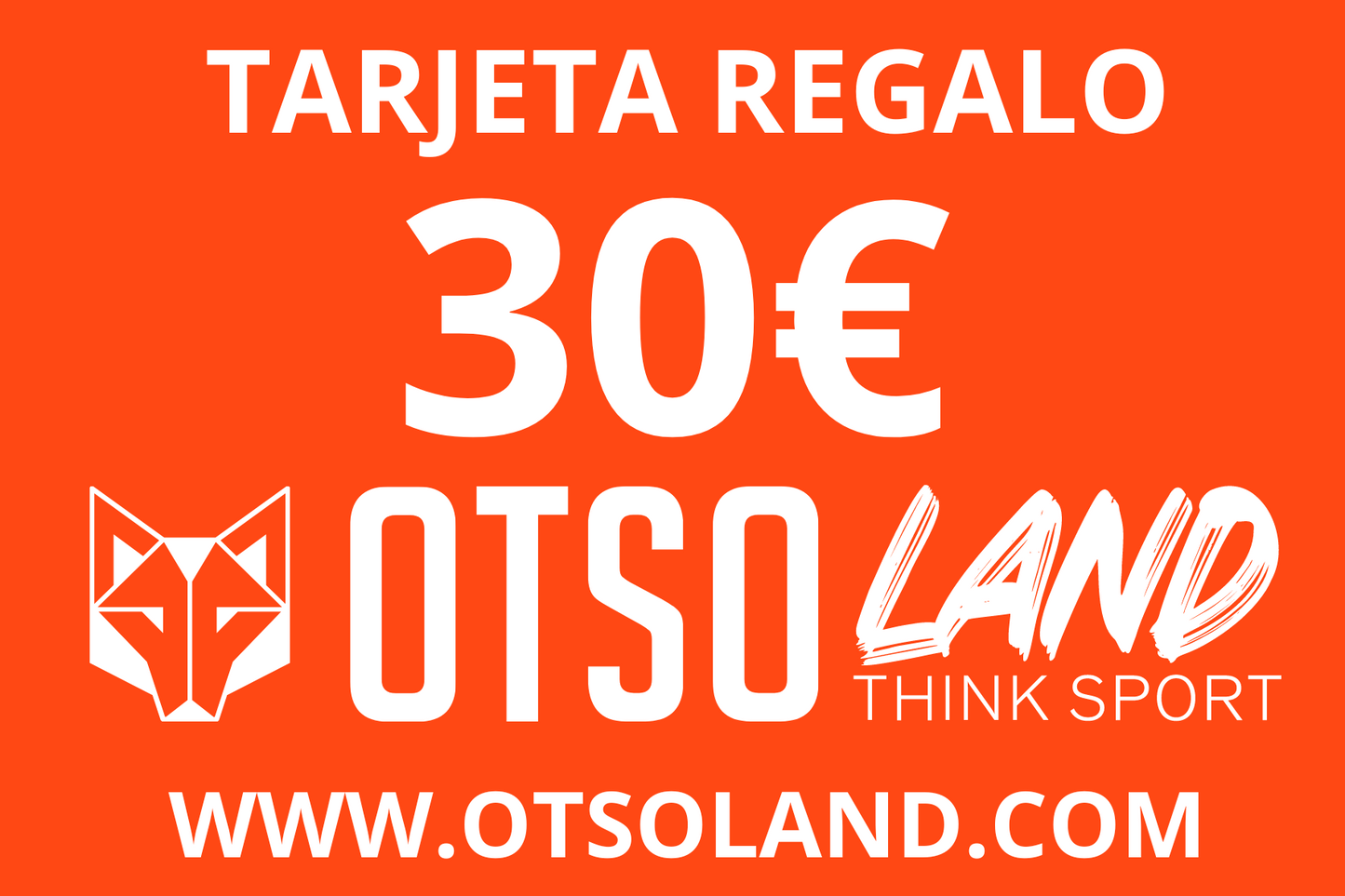 Tarjeta Regalo OTSO LAND