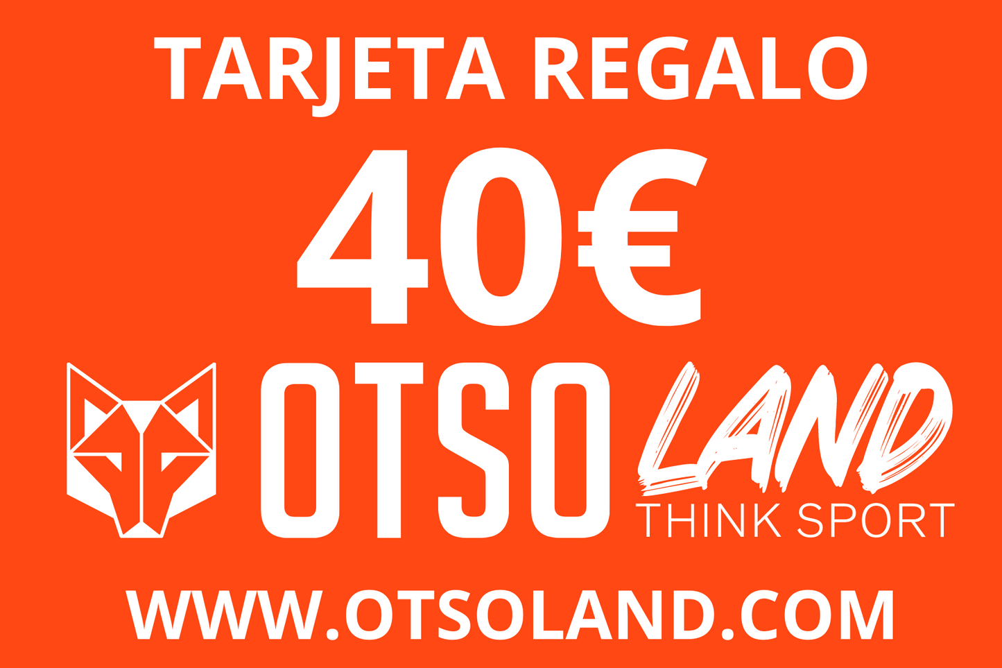 Tarjeta Regalo OTSO LAND
