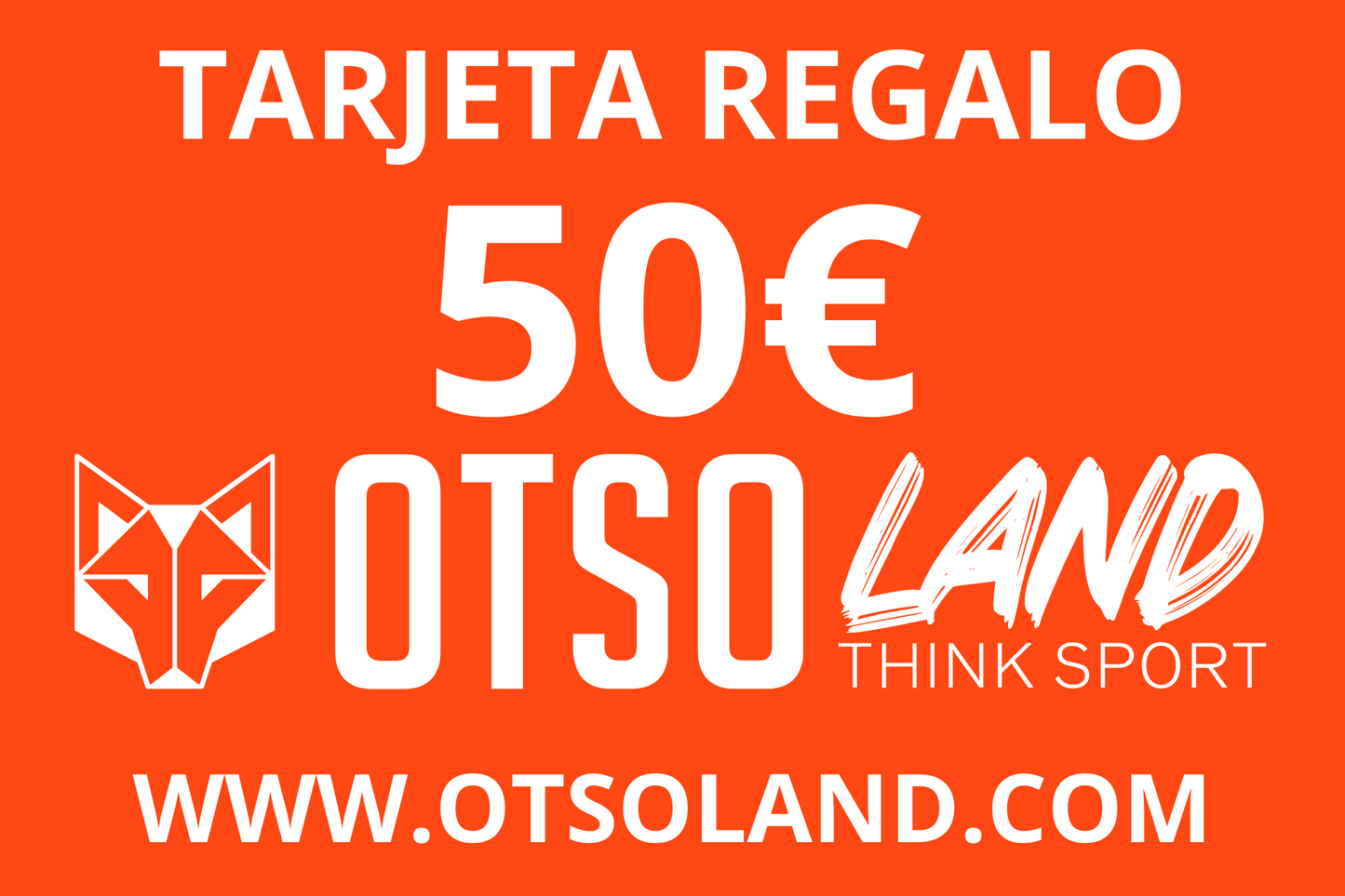 Tarjeta Regalo OTSO LAND