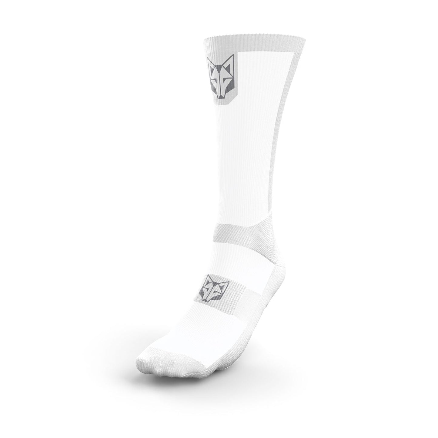 UltraLight Socks - Pure White & Silver Gray