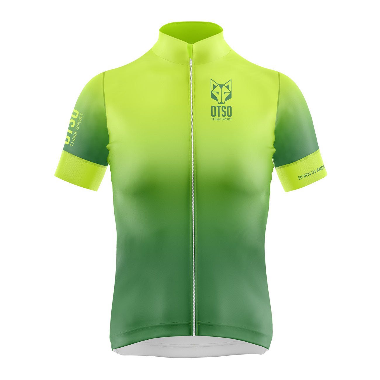 Women's short sleeve cycling jersey - Fluo Green (OUTLET)