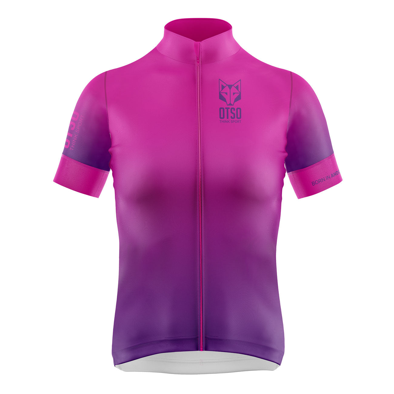 Women's short sleeve cycling jersey - Fluo Pink (OUTLET)