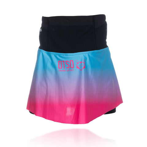 Women's skirt - Light Blue & Fluo Pink