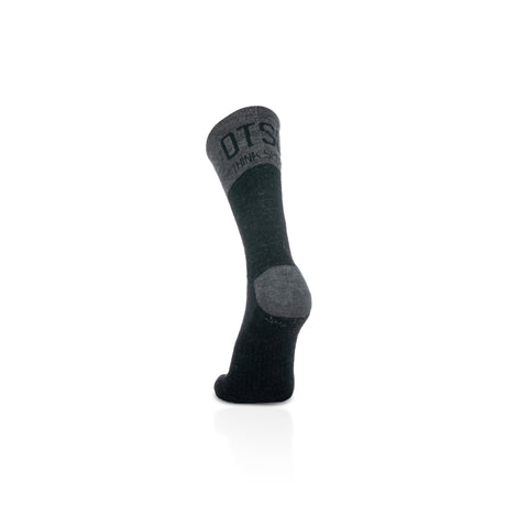 High Cut Merino Wool Socks - Gray Rock