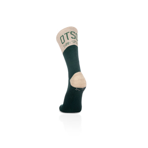 High Cut Merino Wool Socks - Green Leaf