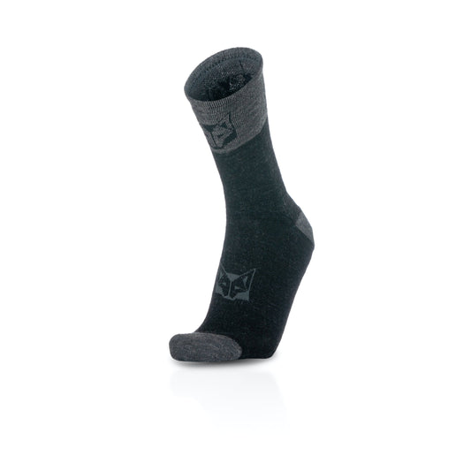 High Cut Merino Wool Socks - Gray Rock