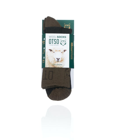 High Cut Merino Wool Socks - Brown Trunk