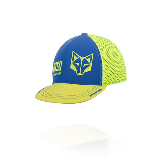Snapback cap - Electric Blue & Fluo Yellow