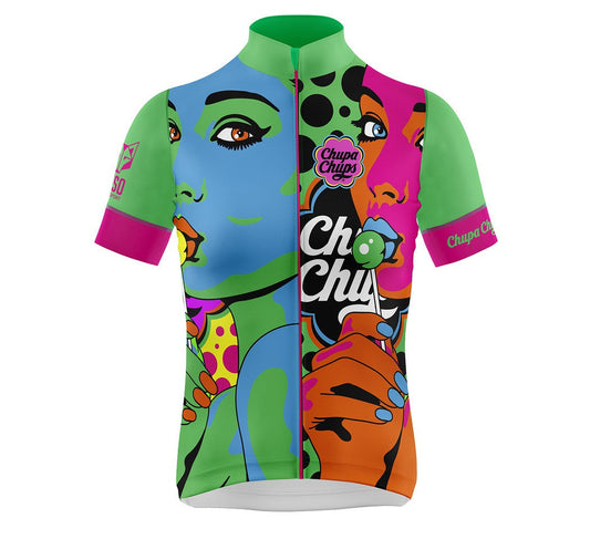 Women's short sleeve cycling jersey - Chupa Chups Warhool (OUTLET)