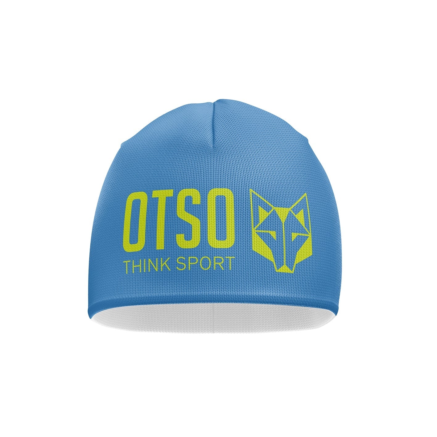 Beanie - Light Blue & Fluo Yellow