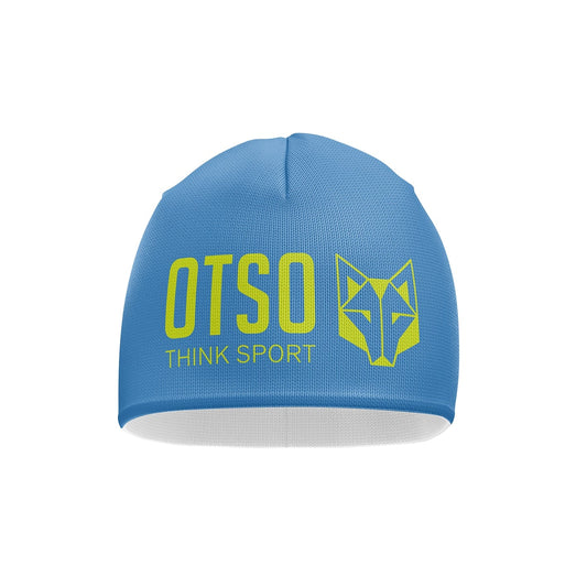 Beanie - Light Blue & Fluo Yellow