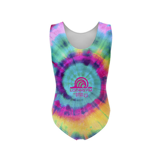 TIE-DYE Gymnastics Leotard (shiny lycra) - OUTLET