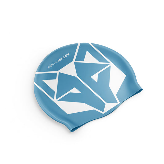 Swimming cap - Light Blue & White