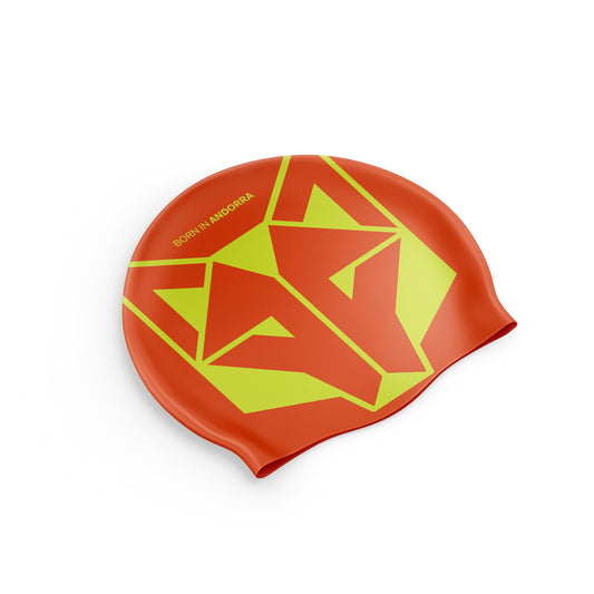 Swimming cap - Fluo Orange & Fluo Yellow