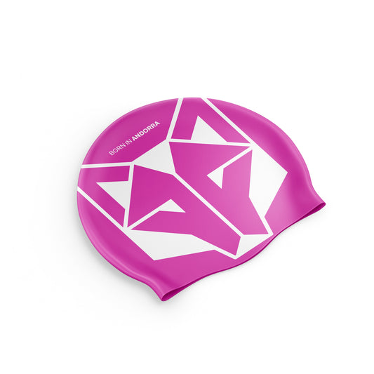 Swimming cap - Fluo Pink & White