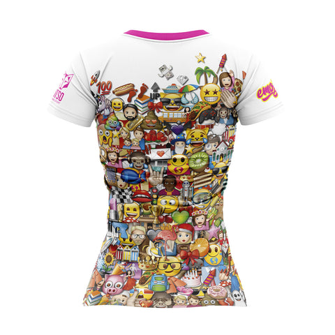 Camiseta manga corta mujer - Emoji Big Wave