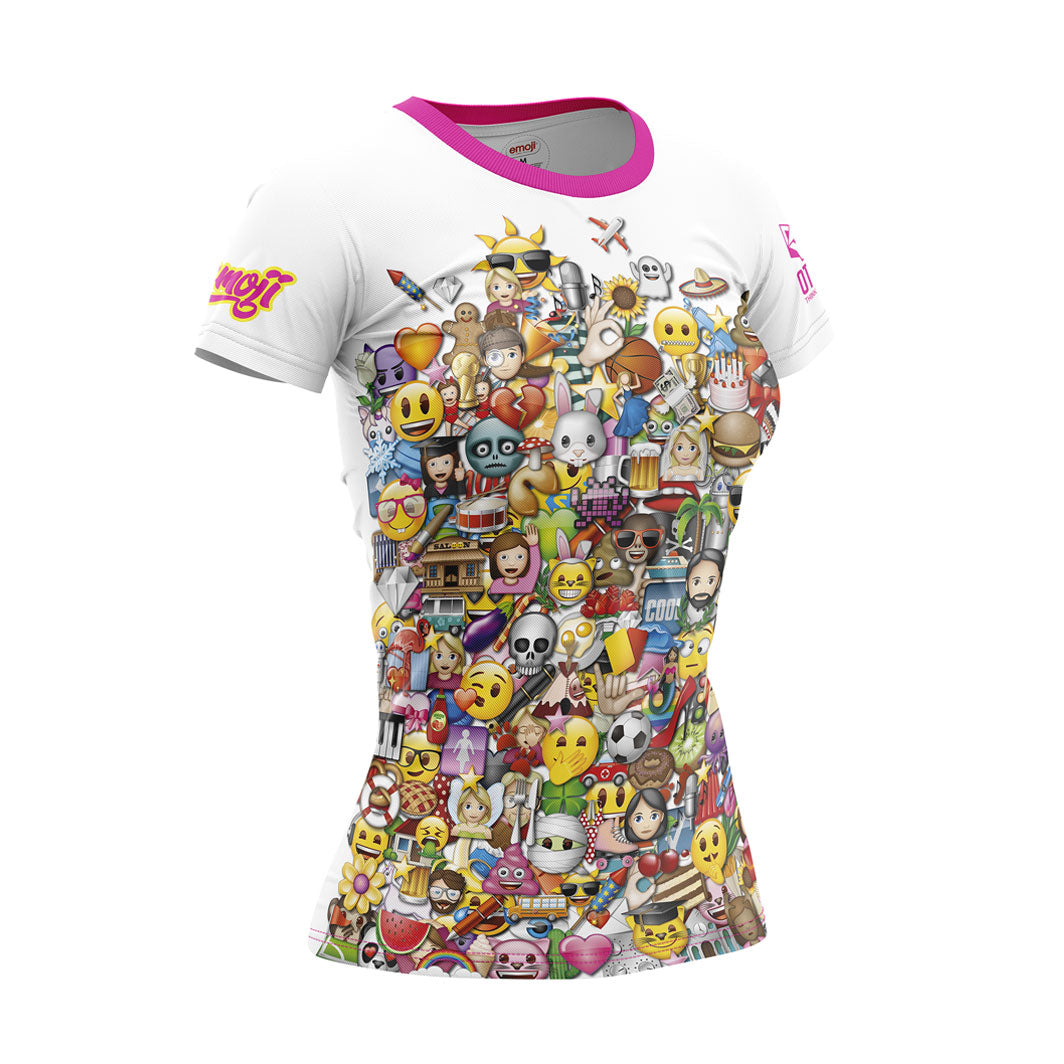 Camiseta manga corta mujer - Emoji Big Wave