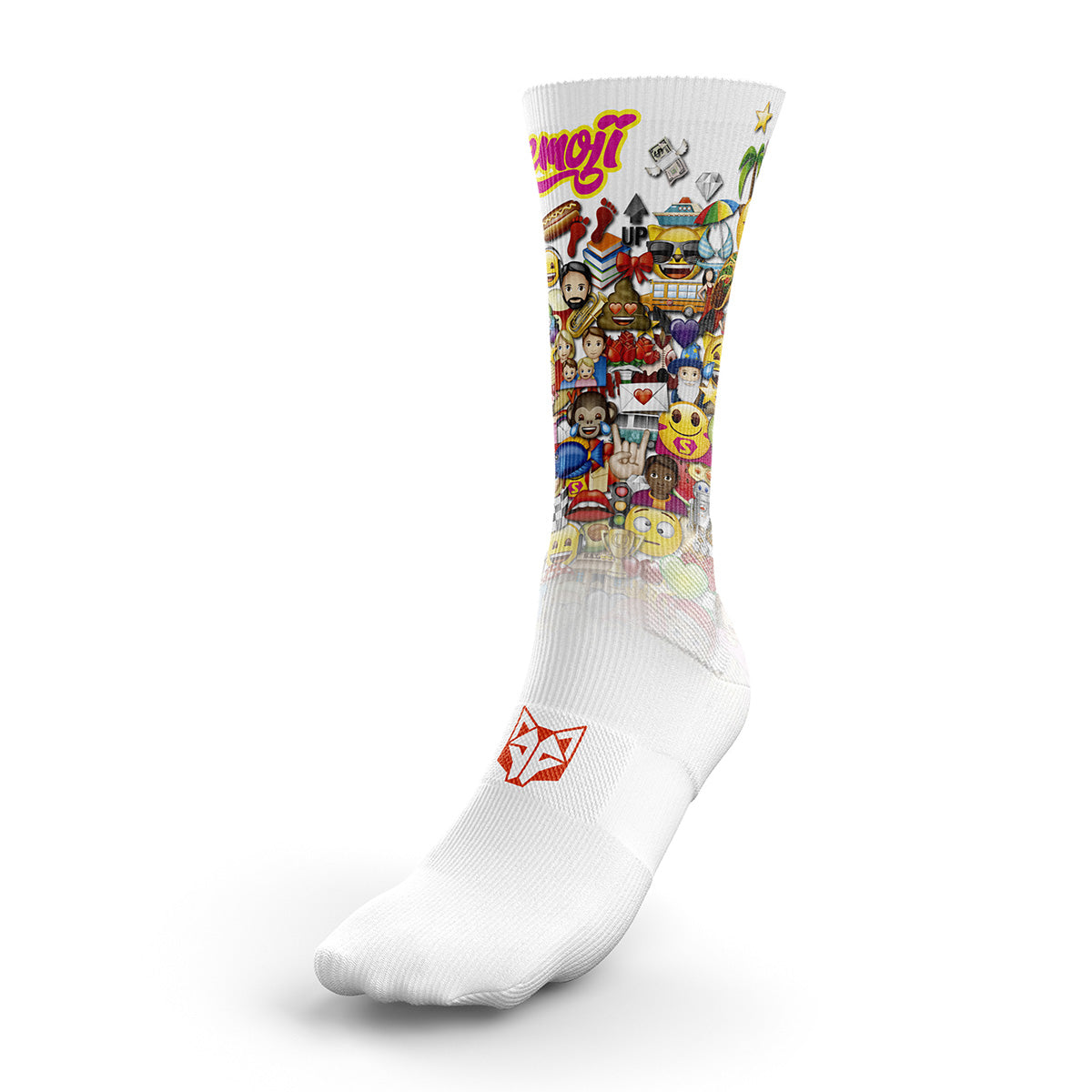 Sublimated Socks - Big Wave Emoji