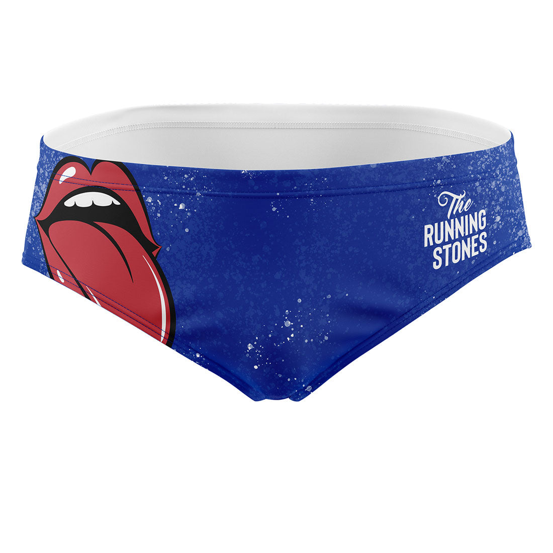 Men's swim briefs - Running Stones Blue