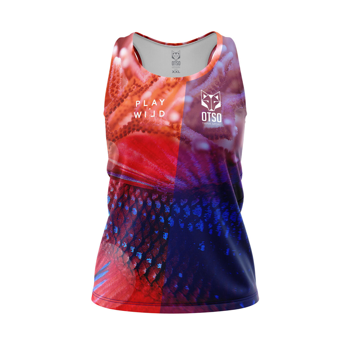 Women's sleeveless padel t-shirt - Coral