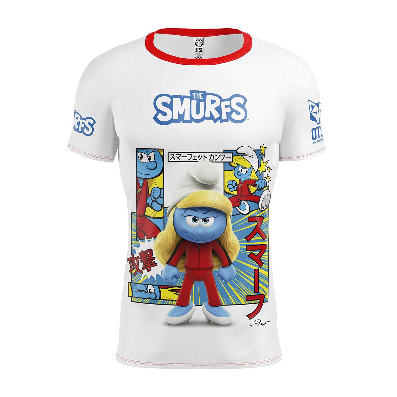 Samarreta màniga curta home - Smurfs Màniga White (Outlet)